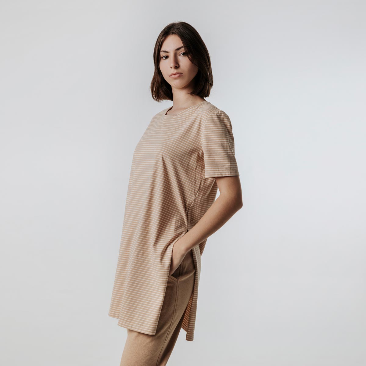Le t-shirt Luna, la tenue cocooning conçue dans un tissu écologique par NATI, créatrice à Annecy
